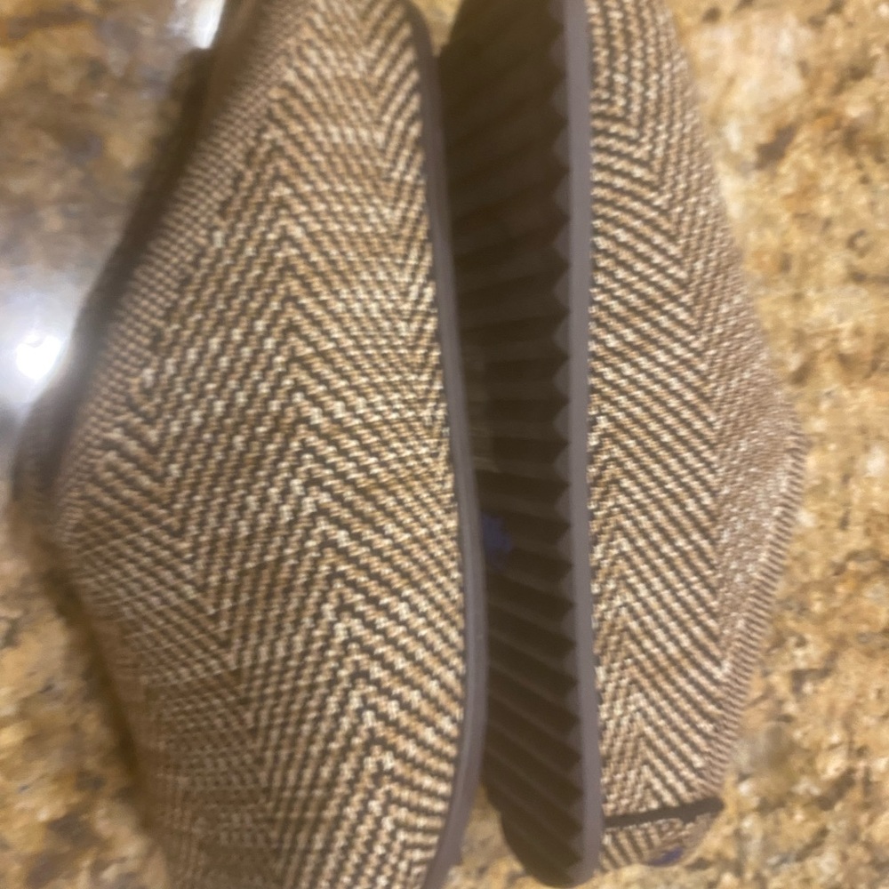 Men's Brown Herringbone Slip-On Shoes